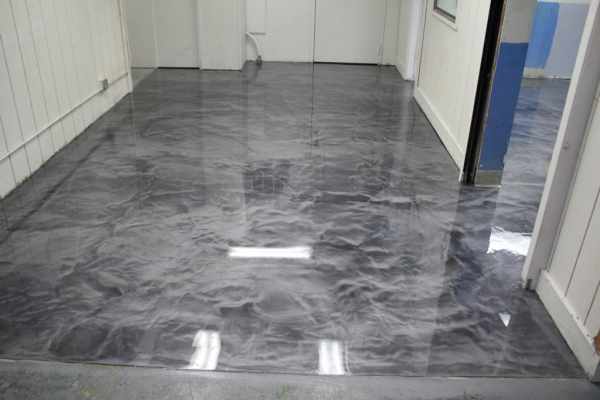 utah marbled epoxy floor